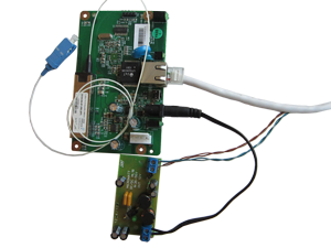 Монтаж PCB ONU 1501C c применением POE сплиттера MICROWATT